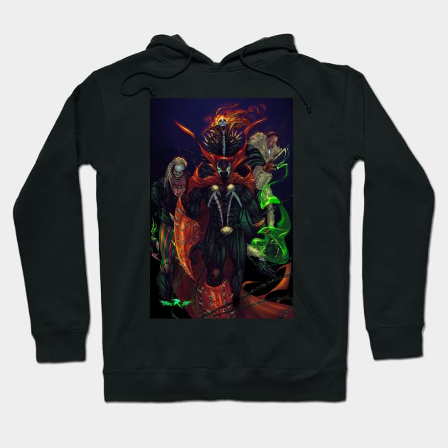 Monster Mash Original Art Hoodie by Triple R Art